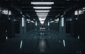 C4D工程：服务器机房科幻概念开场片头科技场景工程文件大数据机房手机等 临摹工程