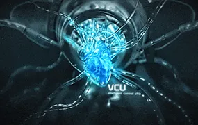 C4D工程文件：概念科技心脏数据中心CPU数据处理C4D场景工程文件