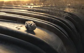 C4D工程：火星沙漠科幻概念石头掉落陨石滑落地底实验室场景C4D工程文件