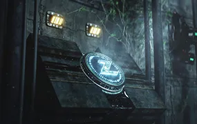 C4D工程：地下实验室机关开关枢纽控制台概念科幻场景C4D工程文件