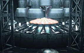 C4D工程：发动机启动模型火箭点火能量机器启动概念科幻场景C4D工程文件