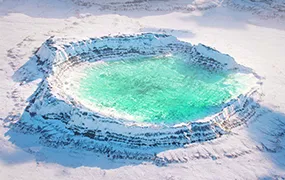 C4D+Gaea白色湖泊地形工程文件