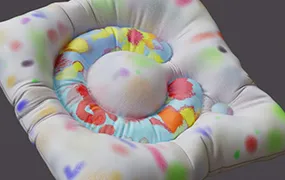 C4D布料压线布料缝线动画工程文件