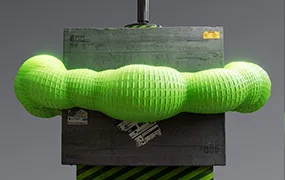 C4D布料模拟挤压装置工程文件