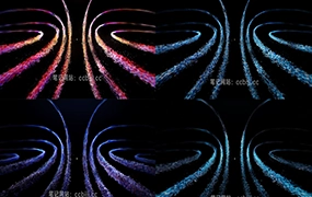 C4D粒子音波可视化工程包含AE文件 CC笔记